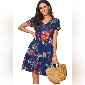 IUGA Women’s Short Sleeve T-Shirt Dress with Pockets